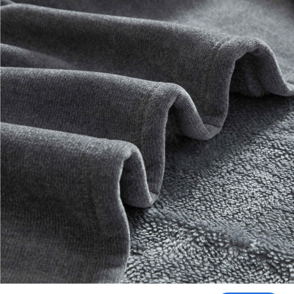 Mainstays Cozy Sweatshirt Chenille Throw Blanket Soothing Grey 50" x 60" new